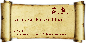 Patatics Marcellina névjegykártya